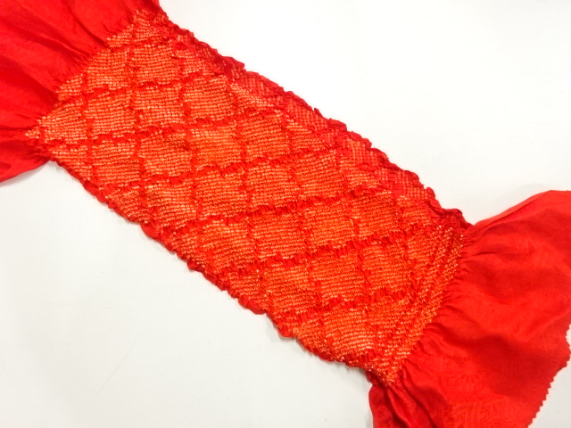 正絹　絞り　帯揚げ